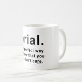 Arial Font Humor Mok (Voorkant rechts)