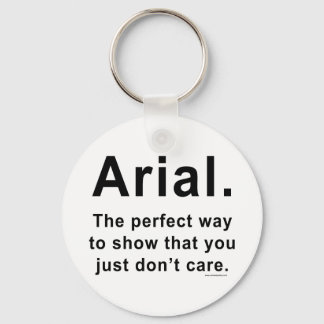 Arial Font Humor Mok Sleutelhanger