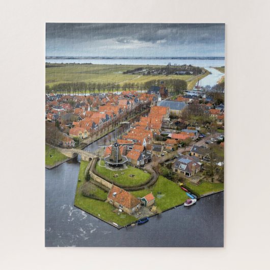 Arial foto Friesland Nederland Legpuzzel (Verticaal)