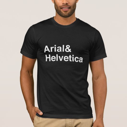 Arial & Helvetica T-shirt (Voorkant)