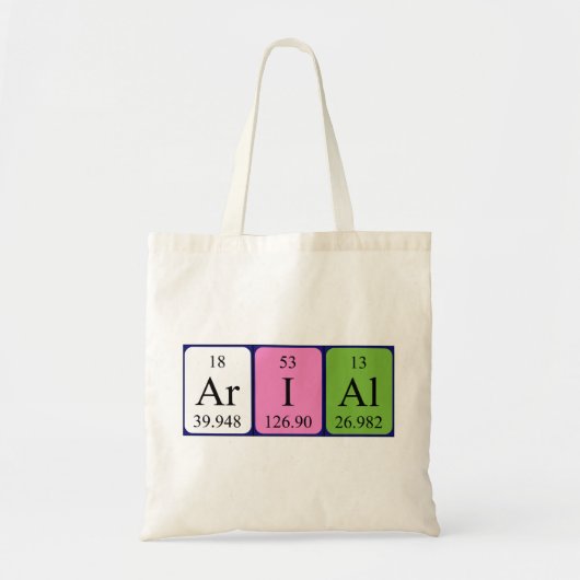 Arial Perioal Naam canvas tas (Voorkant)