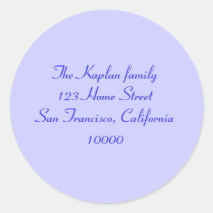 Ariana Bat Mitzvah Envelope Seal Ronde Sticker