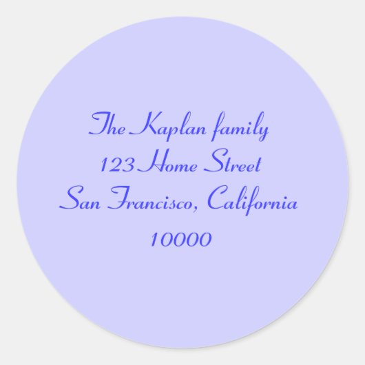 Ariana Bat Mitzvah Envelope Seal Ronde Sticker (Voorkant)