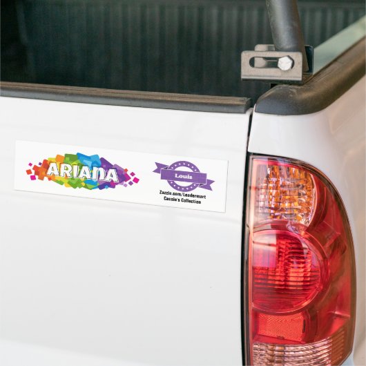 Ariana, Louis Namtag/Sticker/Magnet Bumpersticker (Op Truck)
