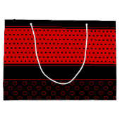 Ariana - naam Sjabloon, legant rood en zwart Groot Cadeauzakje (Achterkant)