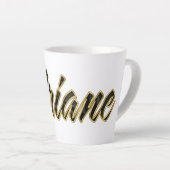 Ariane black gold Lettering Latte Tasse Mok (Rechterhoek)