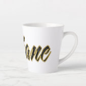 Ariane black gold Lettering Latte Tasse Mok (Rechts)