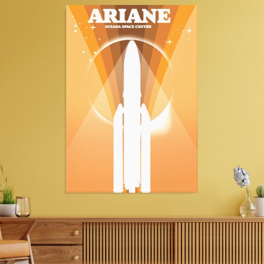 Ariane Guiana Space Center — ruimtekunst Canvas Afdruk (Insitu (Woonkamer))