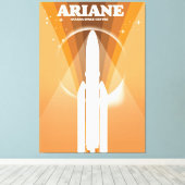 Ariane Guiana Space Center — ruimtekunst Canvas Afdruk (Insitu (Houten vloer))