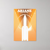 Ariane Guiana Space Center — ruimtekunst Canvas Afdruk (Voorkant)