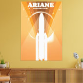 Ariane Guiana Space Centre ruimte kunst Canvas Afdruk (Insitu (Woonkamer))