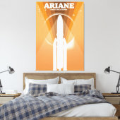 Ariane Guiana Space Centre ruimte kunst Canvas Afdruk (Insitu (Slaapkamer))