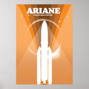 Ariane Guiana Space Centre ruimte kunst Poster