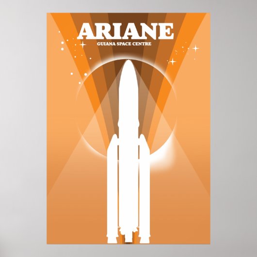 Ariane Guiana Space Centre ruimte kunst Poster (Voorkant)