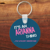 Arianna ding dat je niet zou begrijpen nieuwigheid sleutelhanger (Achterkant)