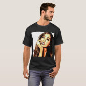 Arianna Grande Fotofaceontwerp T-shirt (Voorkant volledig)
