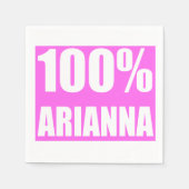 Arianna naam 100 procent servet (Voorkant)
