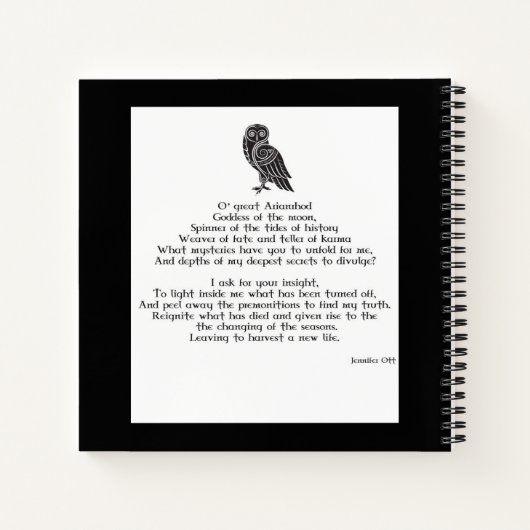 Arianrhod Notbook Notitieboek (Achterkant)