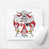 Arias Family Crest Muismat (Met muis)