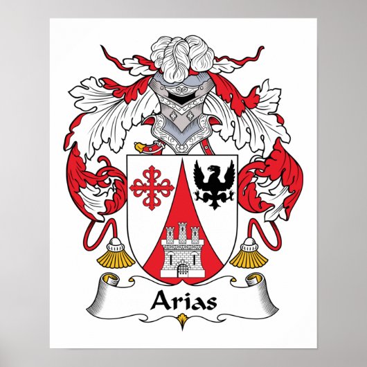 Arias Family Crest Poster (Voorkant)