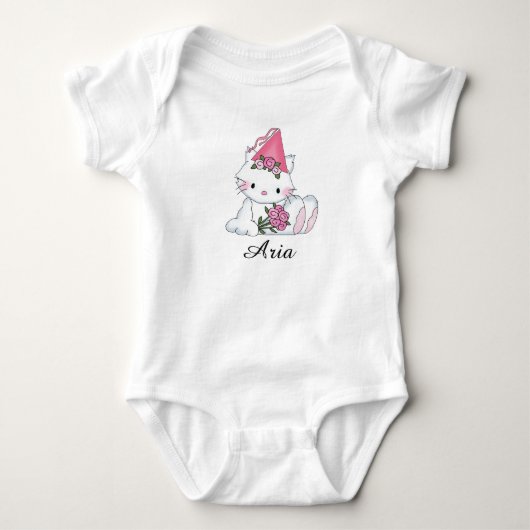 Aria's gepersonaliseerde Baby Gifts Romper (Voorkant)
