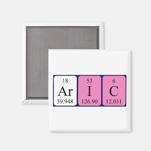 Aric periodieke table name magnet (Voorkant / Achterkant)