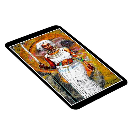 Arican Vrouw Warrior Magneet (Rechterzijde)