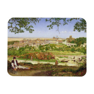 Ariccia, Italië, 1860 (olie op het paneel) Magneet