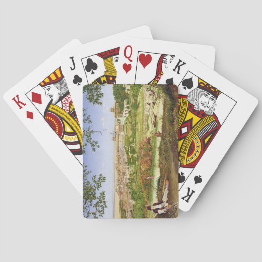 Ariccia, Italië, 1860 (olie op het paneel) Speelkaarten (Achterkant)