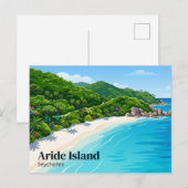 Aride Island Natuurreservaat Seychellen Briefkaart (Voorkant / Achterkant)
