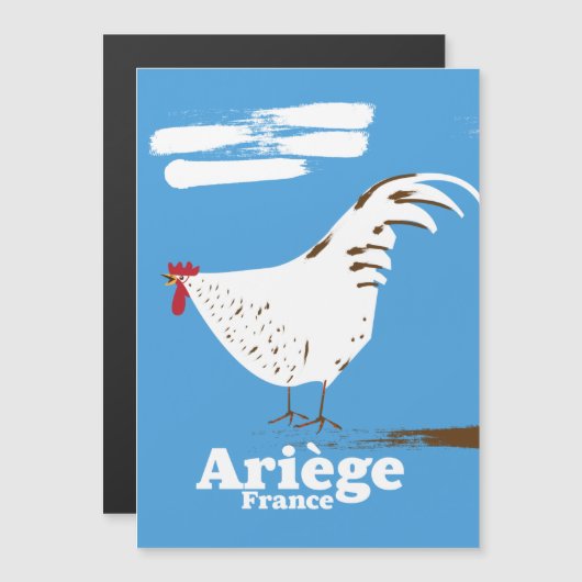 Ariège France reisposter. (Voorkant / Achterkant)