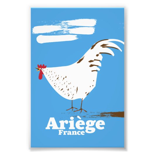 Ariège France reisposter. Foto Afdruk (Voorkant)