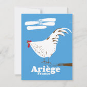 Ariège Frankrijk reisposter. (Achterkant)