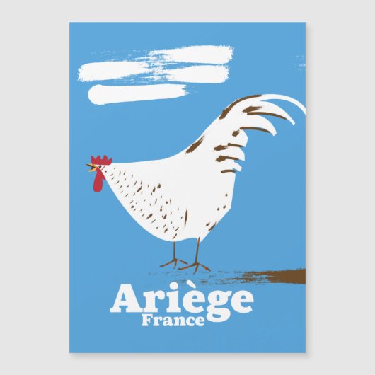 Ariège Frankrijk reisposter. (Voorkant)