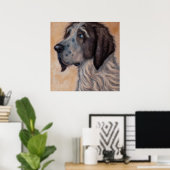 Ariegeois - Dog Portrait Poster (Thuiskantoor)