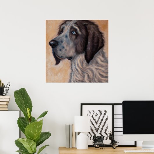 Ariegeois - Dog Portrait Poster (Thuiskantoor)