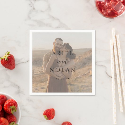 Ariel Elegant Photo Modern Wedding Servet (Insitu)