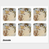 "Ariel en de bij" door Edmund Dulac Vierkante Sticker (Vel)