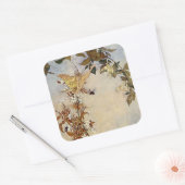 "Ariel en de bij" door Edmund Dulac Vierkante Sticker (Envelop)