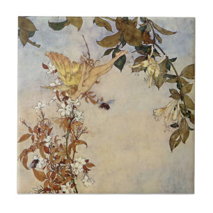 “Ariel en de Bij” van Edmund Dulac Tegeltje