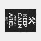Ariel Fix Quote Grappige Verjaardag Gepersonalisee Fleece Deken (Voorkant (Horizontaal))
