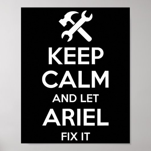 Ariel Fix Quote Grappige Verjaardag Gepersonalisee Poster (Voorkant)