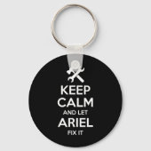 Ariel Fix Quote Grappige Verjaardag Gepersonalisee Sleutelhanger (Voorkant)