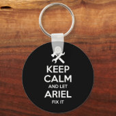 Ariel Fix Quote Grappige Verjaardag Gepersonalisee Sleutelhanger (Voorkant)