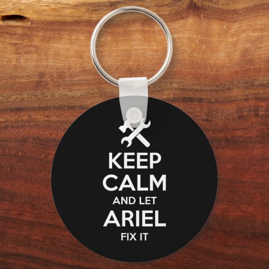 Ariel Fix Quote Grappige Verjaardag Gepersonalisee Sleutelhanger (Voorkant)