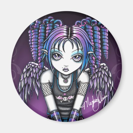 Ariel Gothic Knealing Angel Magneet (Voorkant)