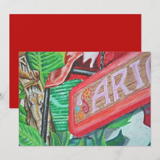 Ariel Greeting Card Bedankkaart (Voorkant / Achterkant)