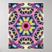 Ariel Kinetic Collage Kaleidoscope Poster (Voorkant)