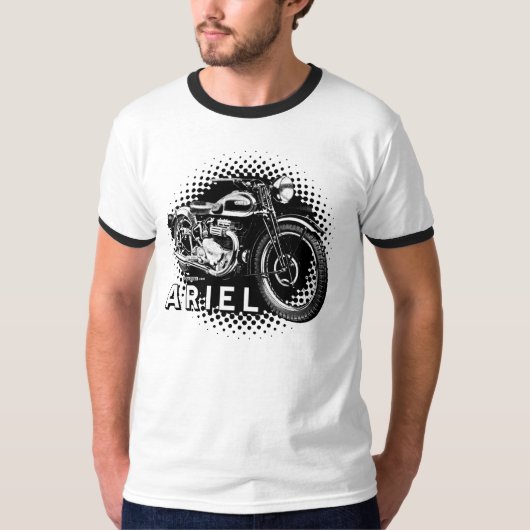Ariel klassieke motorfiets t-shirt (Voorkant)