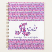 Ariel meisjes Een naam en betekent paarse roze Planner (Voorkant)